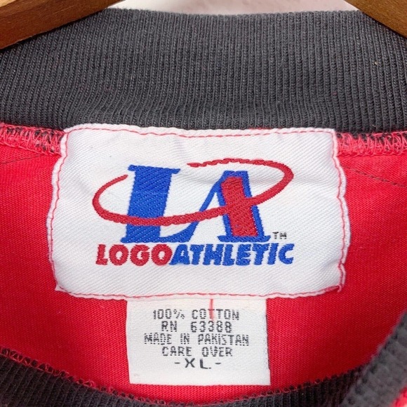 Vintage Kansas City KC Chiefs Logo Athletic Long Sleeve T-Shirt XL Red Black - Picture 5 of 8